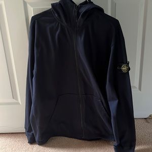 Stone Island Navy Zip Sweater XL